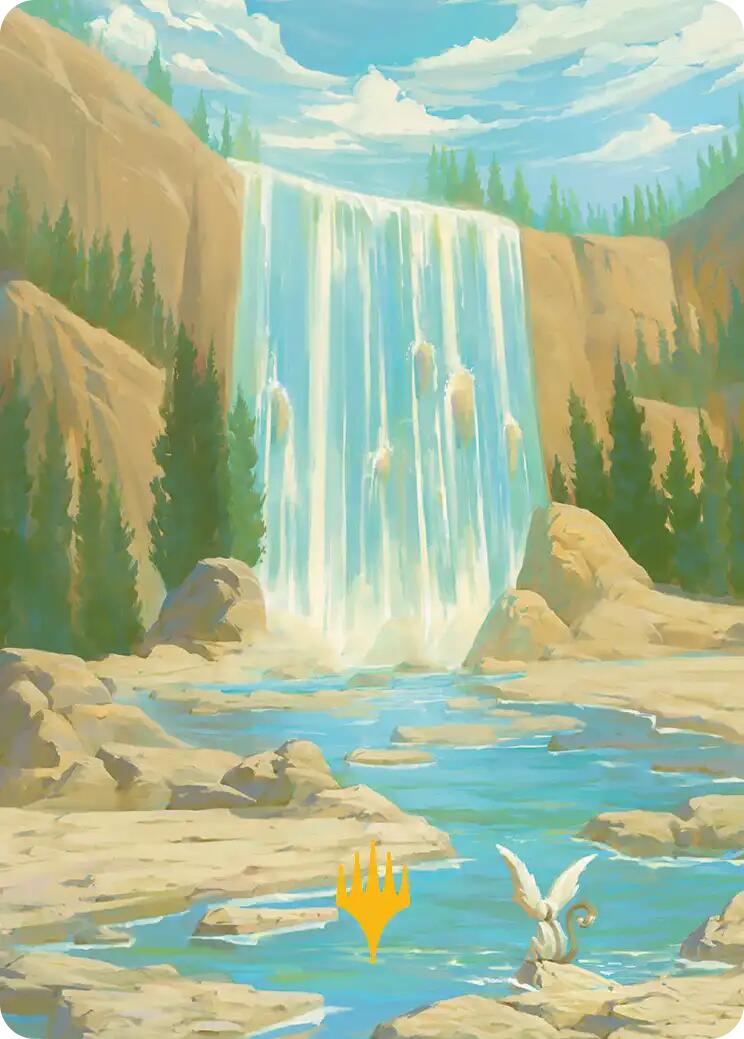 Island Art Card (Gold-Stamped Signature) [Avatar: The Last Airbender Art Series] | Card Merchant Takapuna