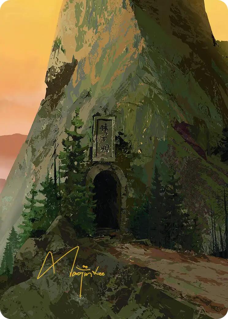 Mountain Art Card (Gold-Stamped Signature) [Avatar: The Last Airbender Art Series] | Card Merchant Takapuna