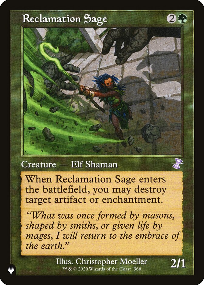 Reclamation Sage [The List] | Card Merchant Takapuna
