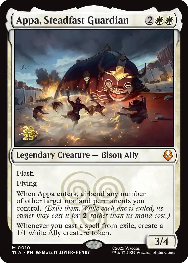 Appa, Steadfast Guardian [Avatar: The Last Airbender Prerelease Cards] | Card Merchant Takapuna