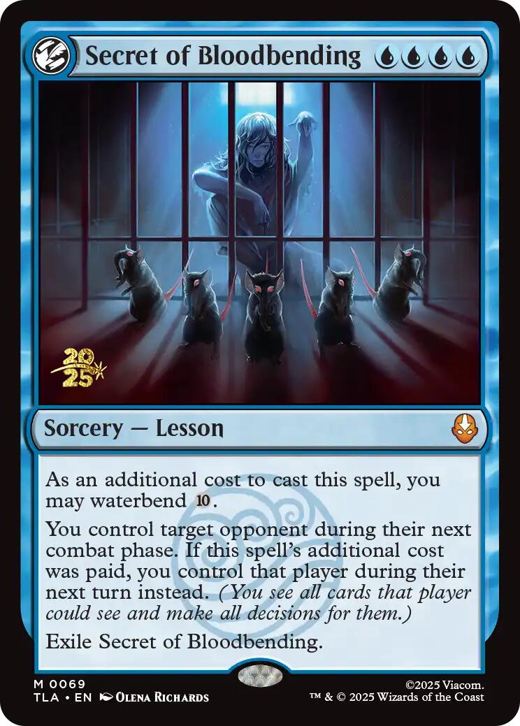 Secret of Bloodbending [Avatar: The Last Airbender Prerelease Cards] | Card Merchant Takapuna