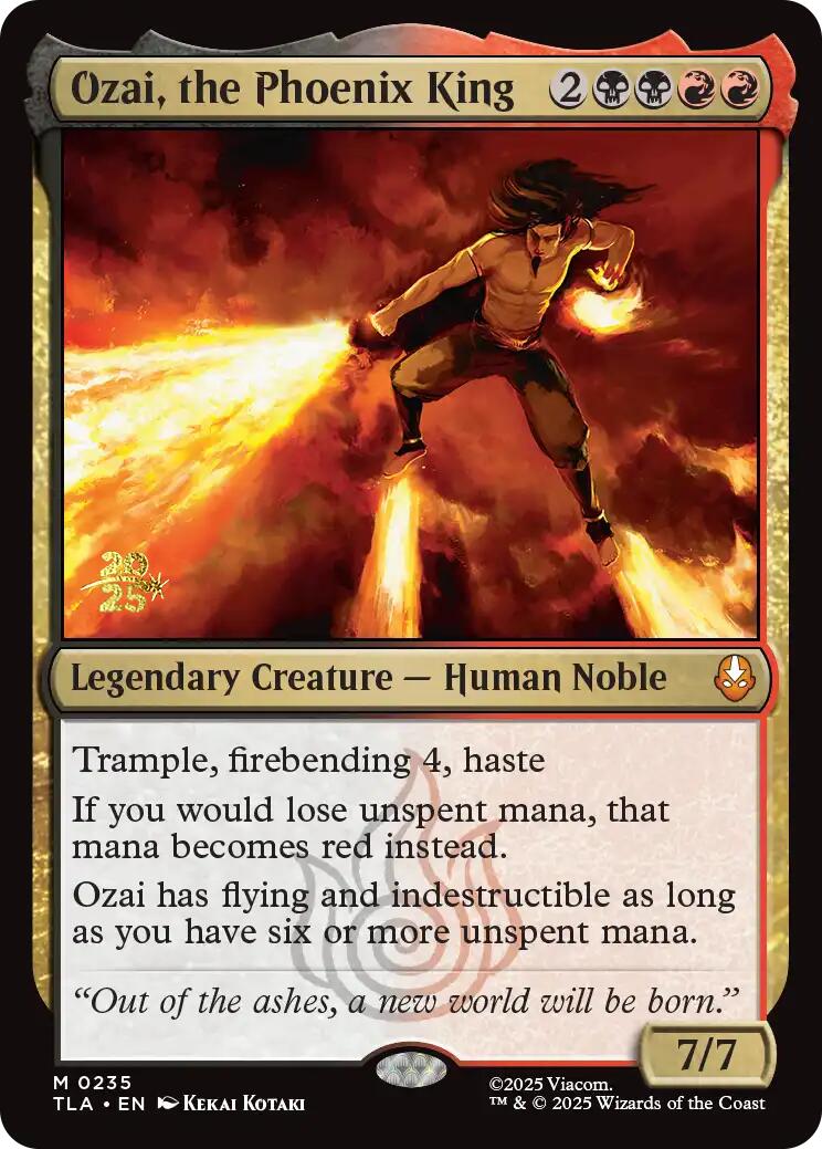 Ozai, the Phoenix King [Avatar: The Last Airbender Prerelease Cards] | Card Merchant Takapuna