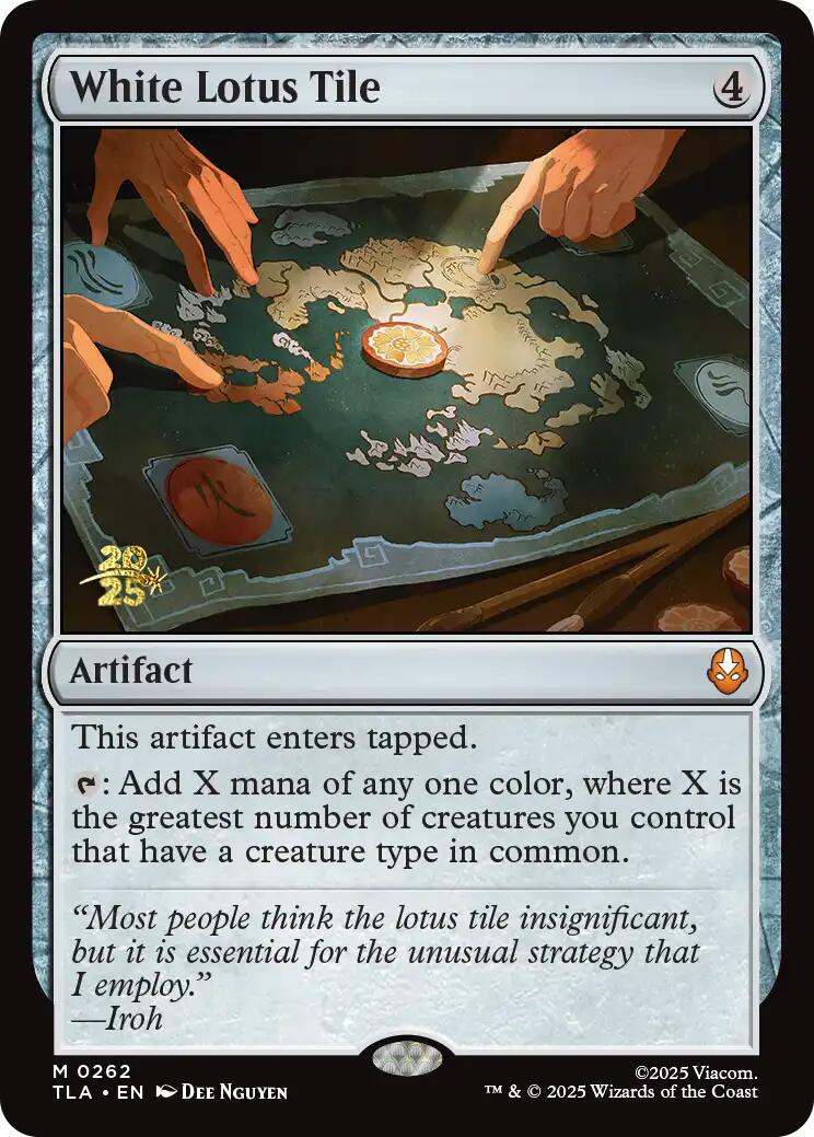 White Lotus Tile [Avatar: The Last Airbender Prerelease Cards] | Card Merchant Takapuna