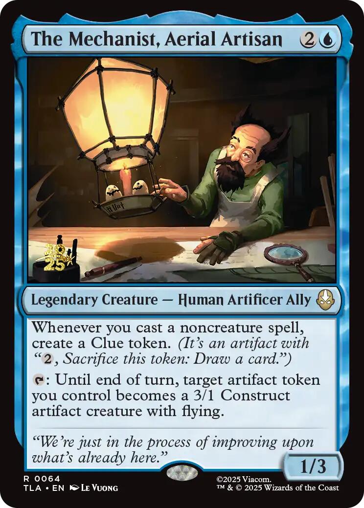 The Mechanist, Aerial Artisan [Avatar: The Last Airbender Prerelease Cards] | Card Merchant Takapuna