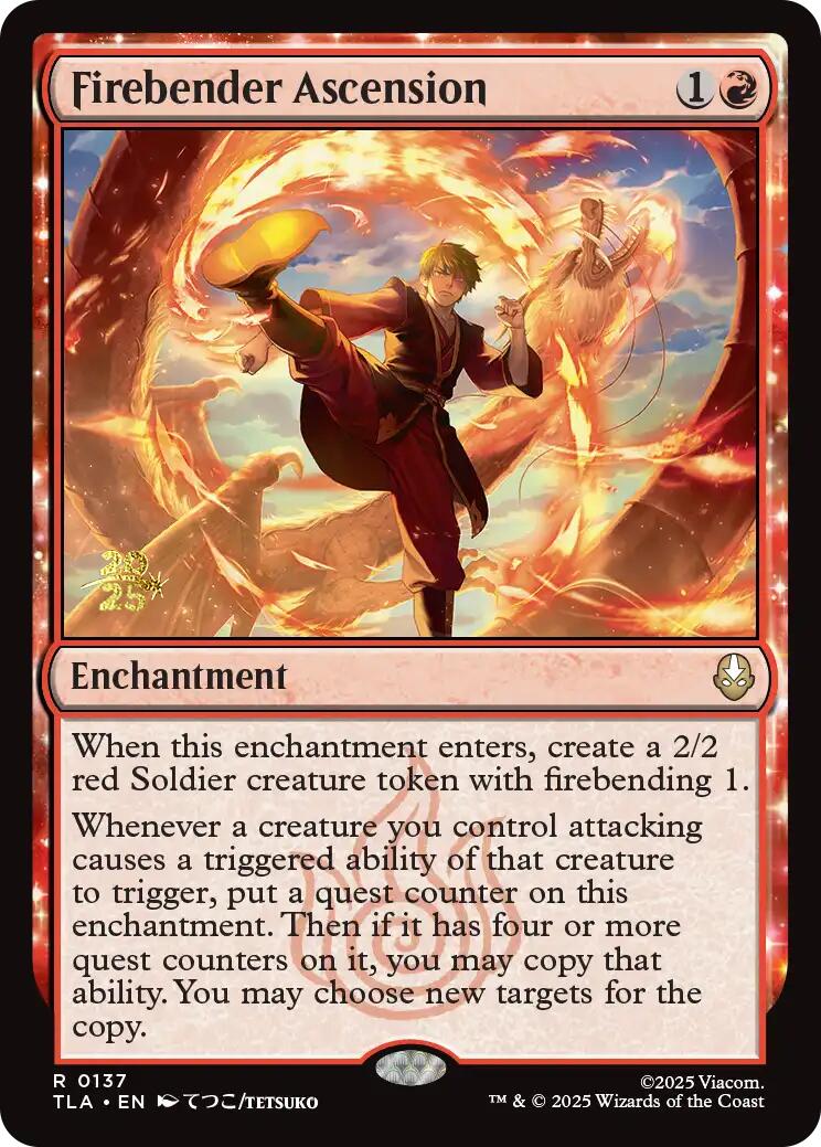 Firebender Ascension [Avatar: The Last Airbender Prerelease Cards] | Card Merchant Takapuna