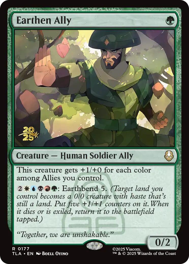 Earthen Ally [Avatar: The Last Airbender Prerelease Cards] | Card Merchant Takapuna