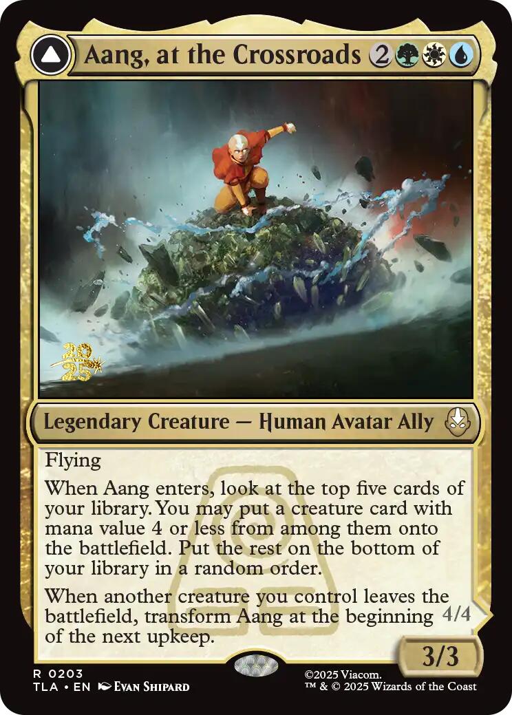 Aang, at the Crossroads [Avatar: The Last Airbender Prerelease Cards] | Card Merchant Takapuna