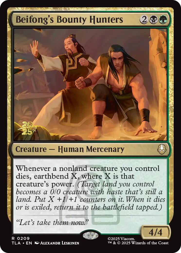 Beifong's Bounty Hunters [Avatar: The Last Airbender Prerelease Cards] | Card Merchant Takapuna