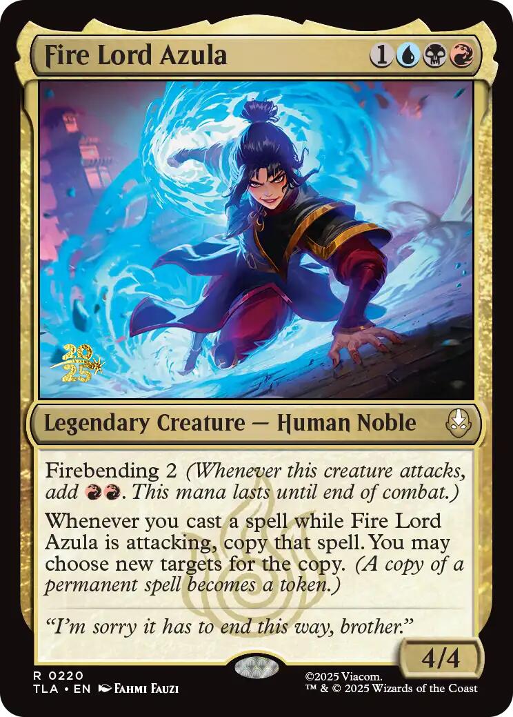 Fire Lord Azula [Avatar: The Last Airbender Prerelease Cards] | Card Merchant Takapuna