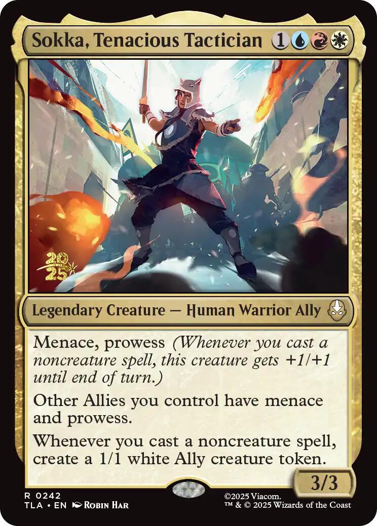Sokka, Tenacious Tactician [Avatar: The Last Airbender Prerelease Cards] | Card Merchant Takapuna