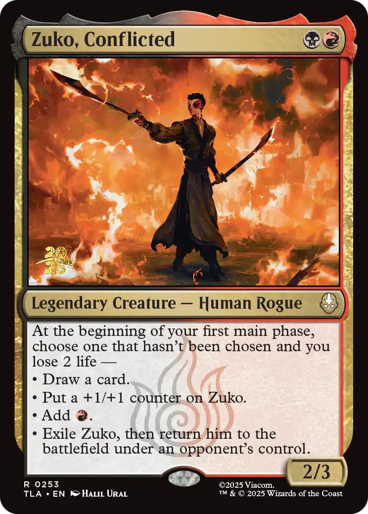 Zuko, Conflicted [Avatar: The Last Airbender Prerelease Cards] | Card Merchant Takapuna