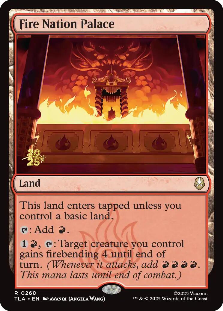 Fire Nation Palace [Avatar: The Last Airbender Prerelease Cards] | Card Merchant Takapuna