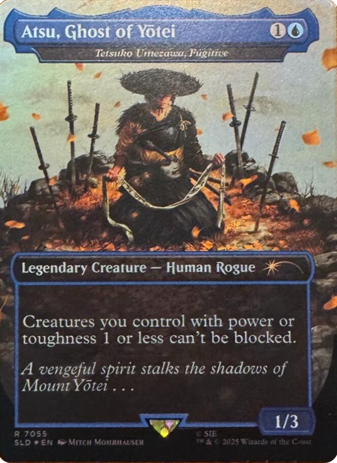 Atsu, Ghost of Yotei - Tetsuko Umezawa, Fugitive (Rainbow Foil) [Secret Lair Drop Series] | Card Merchant Takapuna