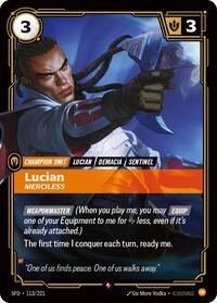 Lucian - Merciless [Spiritforged] | Card Merchant Takapuna