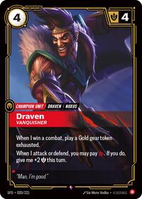 Draven - Vanquisher [Spiritforged] | Card Merchant Takapuna