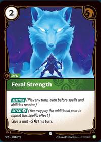 Feral Strength [Spiritforged] | Card Merchant Takapuna