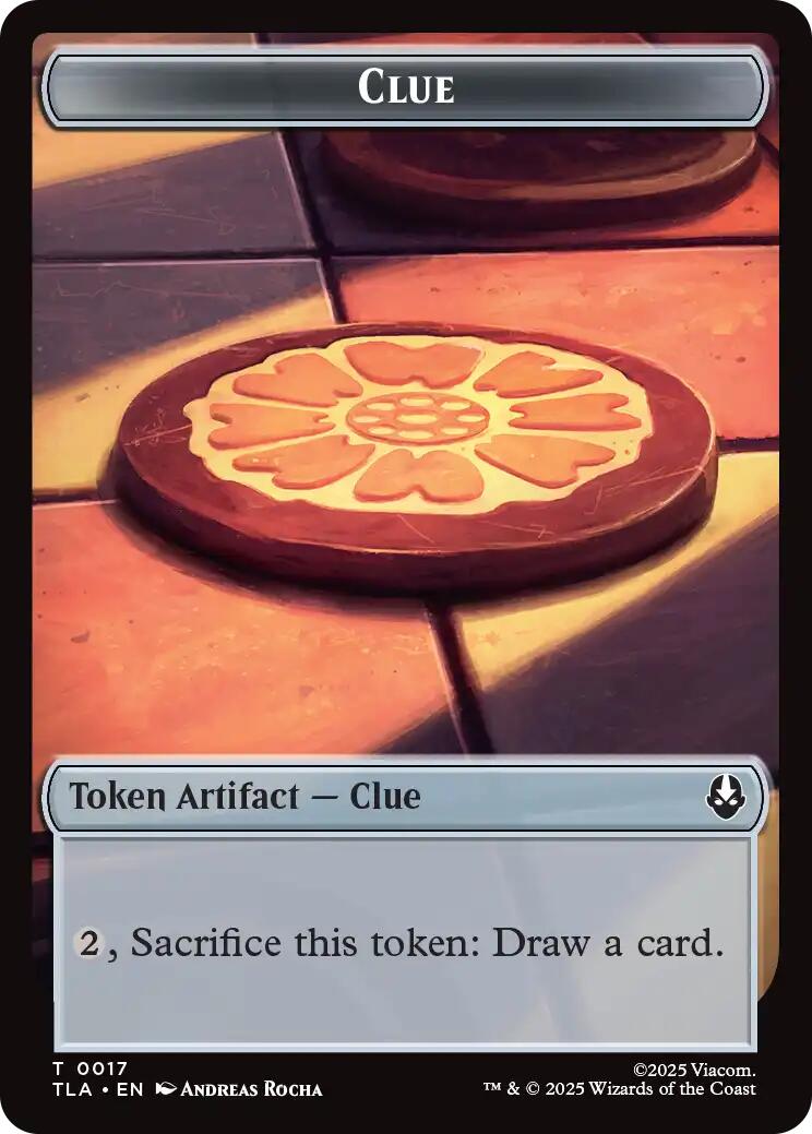 Ally (0006) // Clue (0017) Double-Sided Token [Avatar: The Last Airbender Tokens] | Card Merchant Takapuna