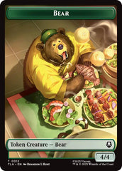 Bear // Food (0020) Double-Sided Token [Avatar: The Last Airbender Tokens] | Card Merchant Takapuna