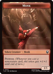 Monk // Food (0021) Double-Sided Token [Avatar: The Last Airbender Tokens] | Card Merchant Takapuna