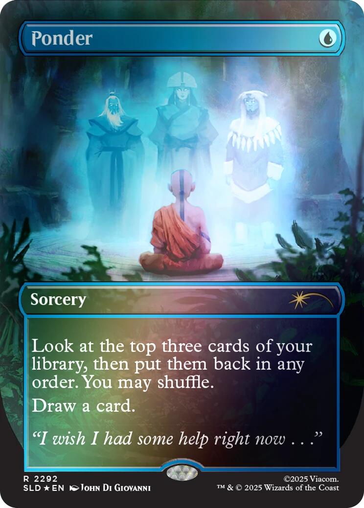 Ponder (2292) (Rainbow Foil) [Secret Lair Drop Series] | Card Merchant Takapuna
