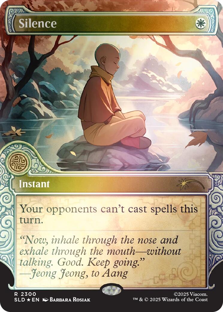 Silence (2300) (Rainbow Foil) [Secret Lair Drop Series] | Card Merchant Takapuna