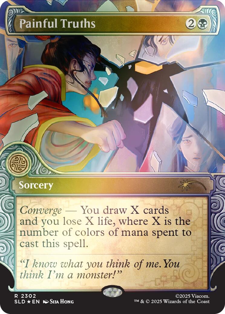 Painful Truths (Rainbow Foil) [Secret Lair Drop Series] | Card Merchant Takapuna