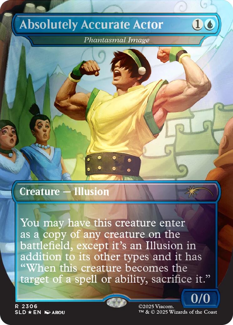 Absolutely Accurate Actor - Phantasmal Image (Rainbow Foil) [Secret Lair Drop Series] | Card Merchant Takapuna