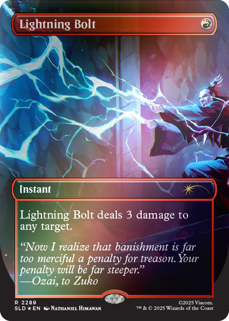 Lightning Bolt (2289) (Rainbow Foil) [Secret Lair Drop Series] | Card Merchant Takapuna