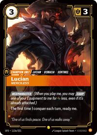 Lucian - Merciless (Alternate Art) [Spiritforged] | Card Merchant Takapuna