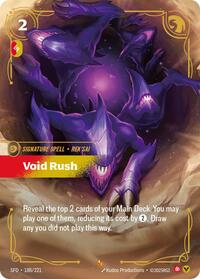 Void Rush [Spiritforged] | Card Merchant Takapuna