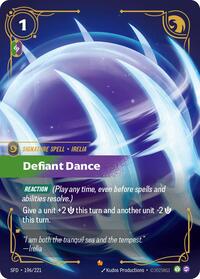 Defiant Dance [Spiritforged] | Card Merchant Takapuna