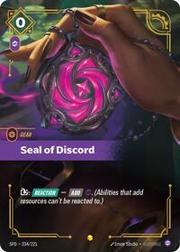 Seal of Discord (Overnumbered) [Spiritforged]