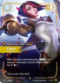 Fiora - Worthy [Spiritforged] | Card Merchant Takapuna