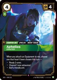 Aphelios - Exalted [Spiritforged] | Card Merchant Takapuna
