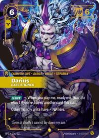 Darius - Executioner (Overnumbered) [Spiritforged] | Card Merchant Takapuna