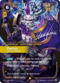 Darius - Executioner (Signature) [Spiritforged] | Card Merchant Takapuna