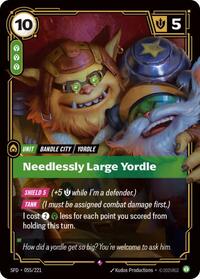 Needlessly Large Yordle [Spiritforged] | Card Merchant Takapuna