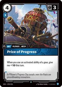 Prize of Progress [Spiritforged] | Card Merchant Takapuna