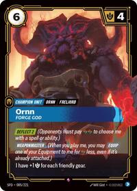Ornn - Forge God [Spiritforged] | Card Merchant Takapuna