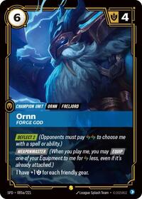Ornn - Forge God (Alternate Art) [Spiritforged] | Card Merchant Takapuna