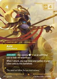 Azir - Sovereign [Spiritforged] | Card Merchant Takapuna