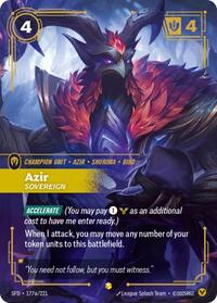 Azir - Sovereign (Alternate Art) [Spiritforged]