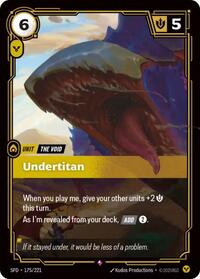 Undertitan [Spiritforged] | Card Merchant Takapuna