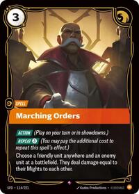 Marching Orders [Spiritforged] | Card Merchant Takapuna