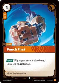 Punch First [Spiritforged] | Card Merchant Takapuna