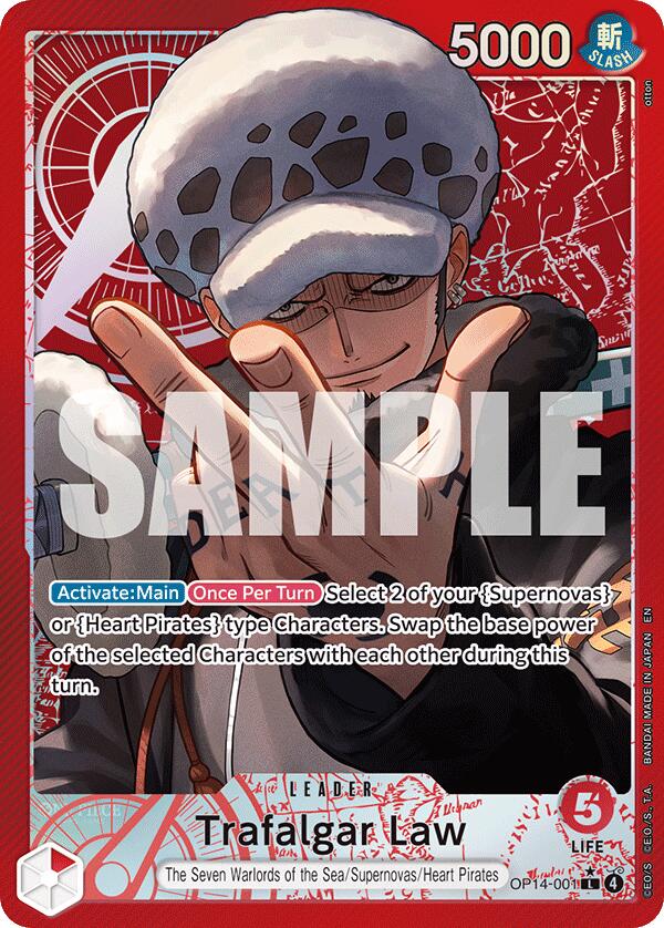 Trafalgar Law (Alternate Art) [The Azure Sea's Seven] | Card Merchant Takapuna