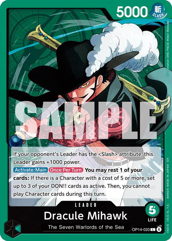 Dracule Mihawk [The Azure Sea's Seven] | Card Merchant Takapuna