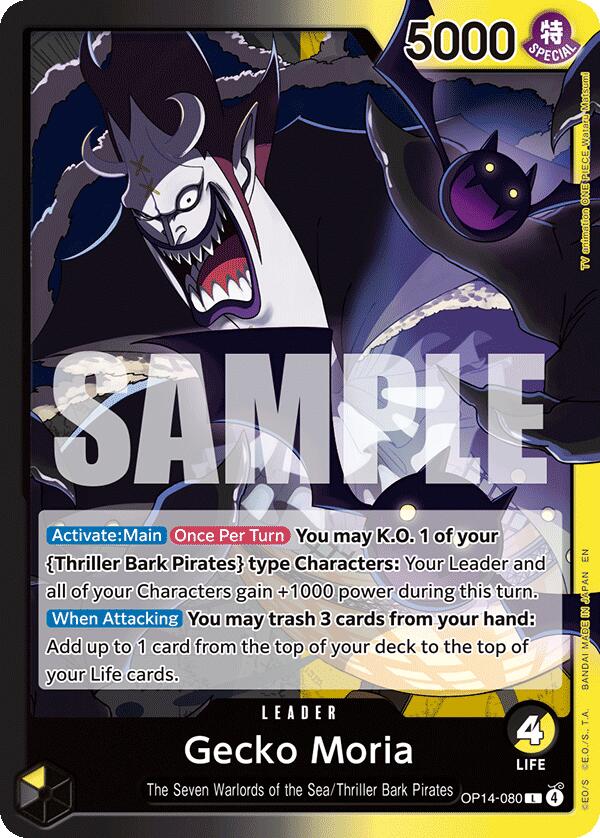 Gecko Moria (OP14-080) [The Azure Sea's Seven] | Card Merchant Takapuna
