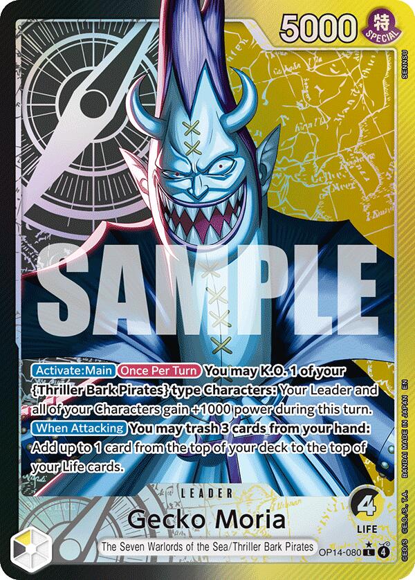 Gecko Moria (OP14-080) (Alternate Art) [The Azure Sea's Seven] | Card Merchant Takapuna