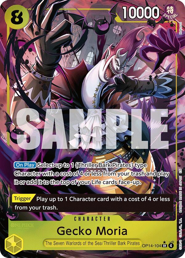 Gecko Moria (OP14-104) (Alternate Art) [The Azure Sea's Seven] | Card Merchant Takapuna